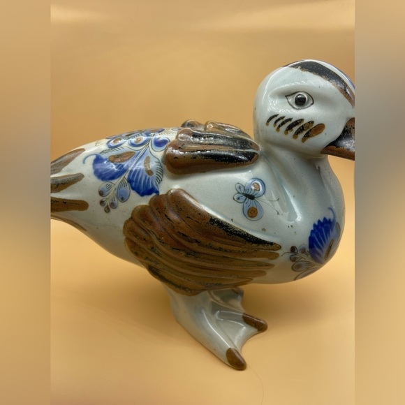 Vintage Mexican Pottery Duck, Signed by El Palomar, Mexico - Picture 5 of 12